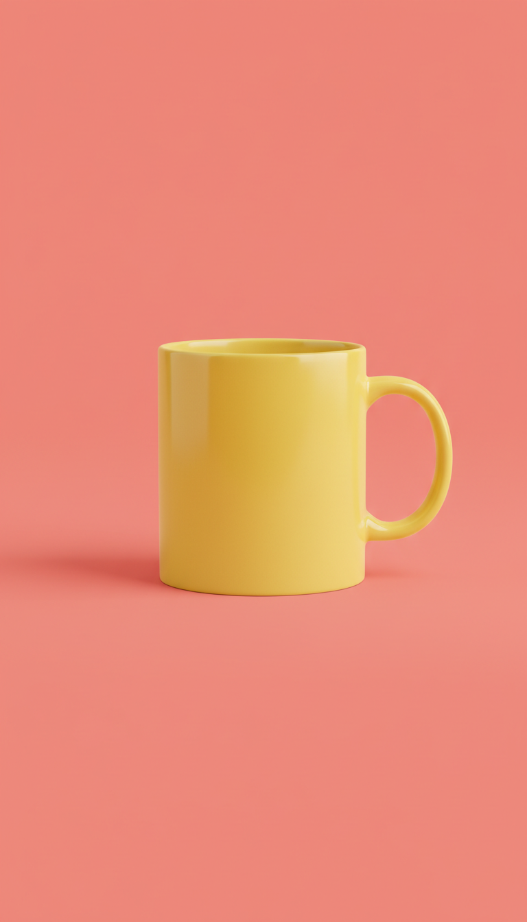 Statement Mug in Sunshine Yellow